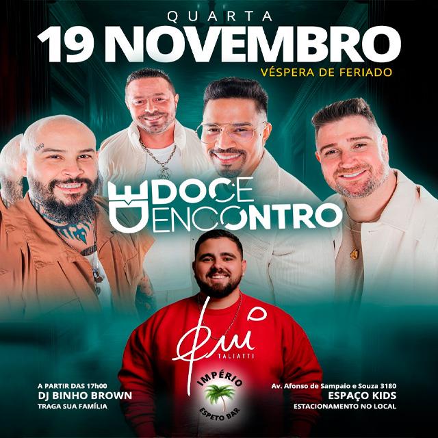 Doce Encontro + Gui Taliatti em São Paulo