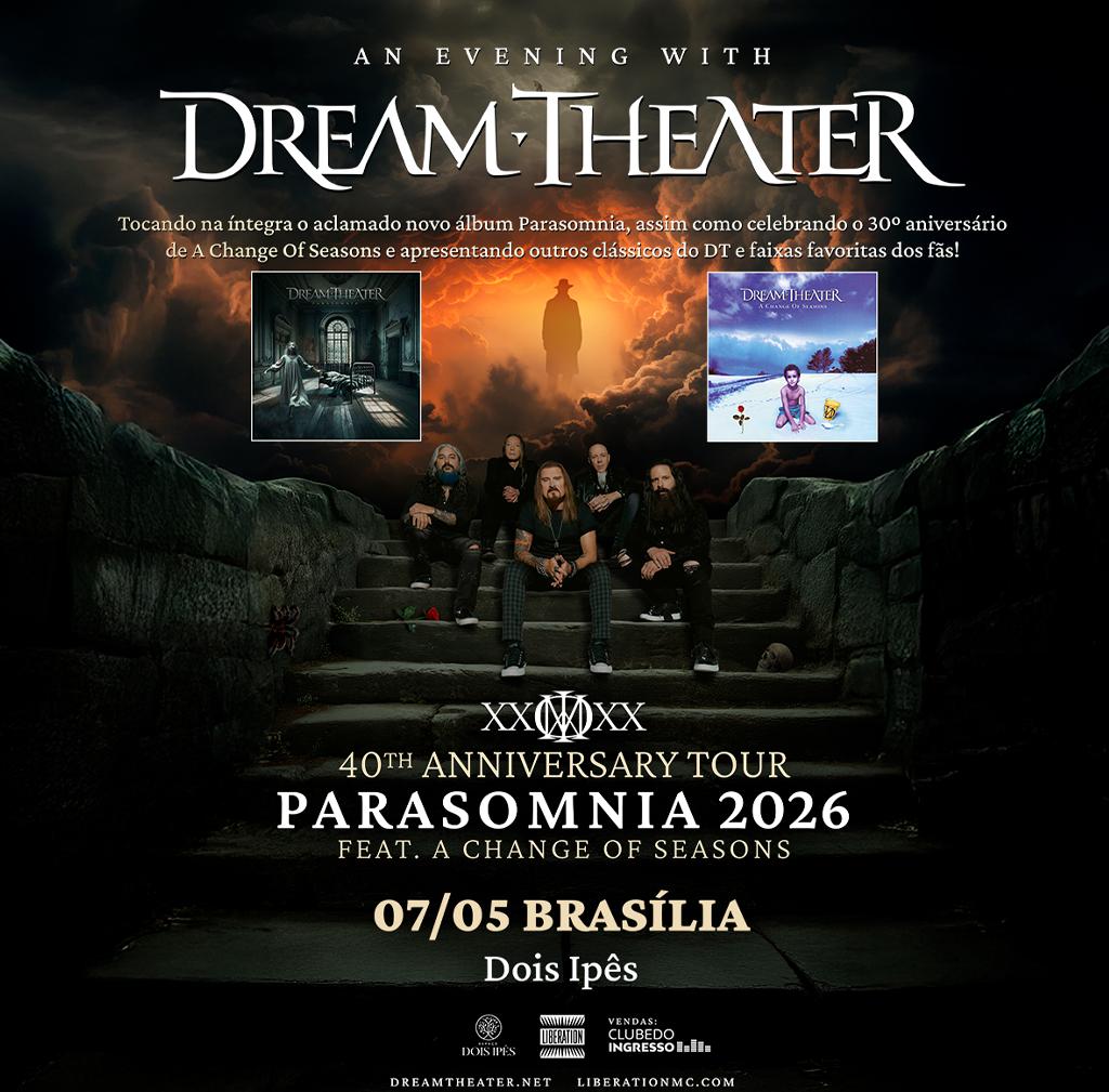 Dream Theater - 40th Anniversary Tour Parasomnia 2026 - Brasília