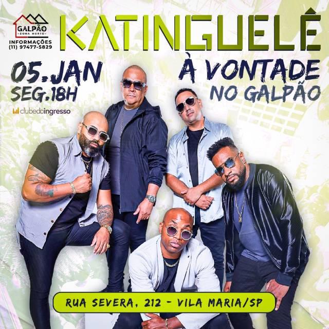Katinguelê à Vontade no Galpão em São Paulo