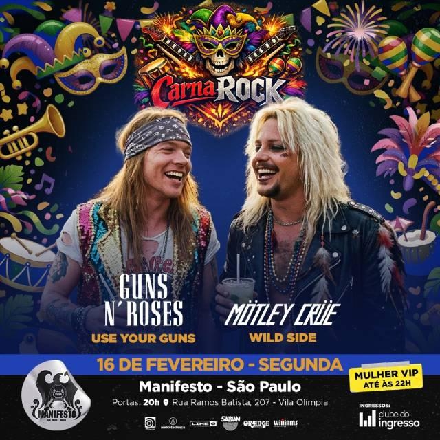 Carnarock - Covers: Guns N Roses - Motley Crue em São Paulo