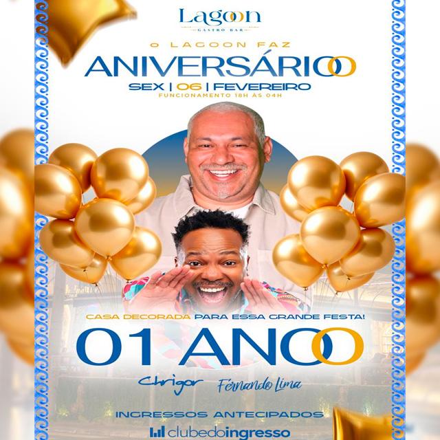 Aniversário do Lagoon com Chrigor e Fernando Lima em Guarulhos