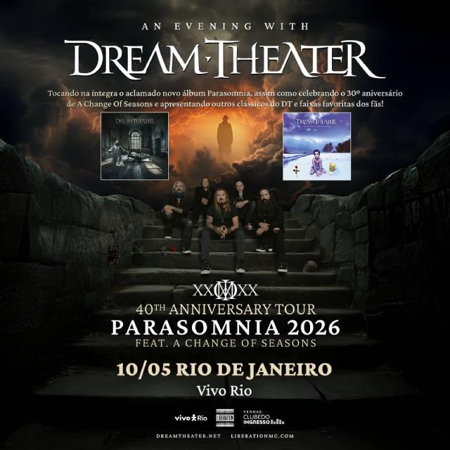 Dream Theater - 40th Anniversary Tour Parasomnia 2026 - Rio de Janeiro