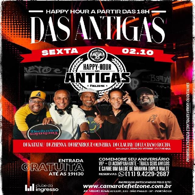 Happy Hour Das Antigas - 02/10