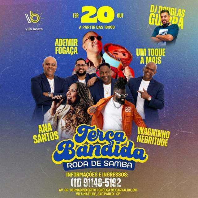 Terça Bandida Roda de Samba - 20/10