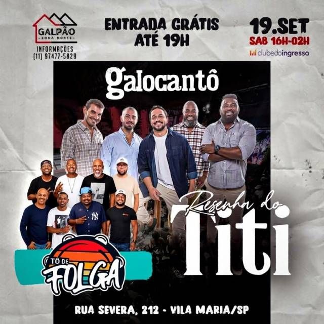 Tô de folga +  Resenha do Titi