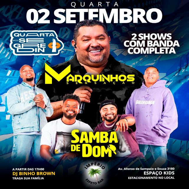 Marquinhos Sensação + Samba de Dom em São Paulo