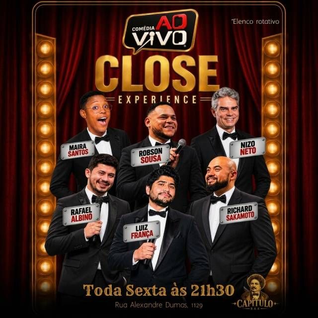 Comédia ao Vivo - Close Experience - 04-09