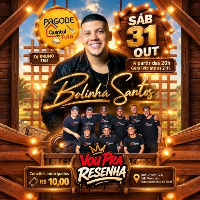 Pagode Quintal do Tuta com Bolinha Santos + Vou...