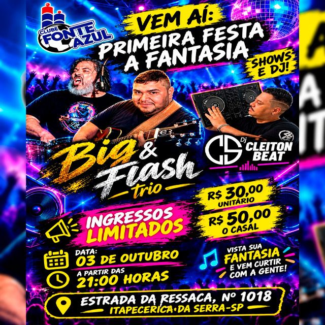 Primeira Festa À Fantasia Fonte Azul