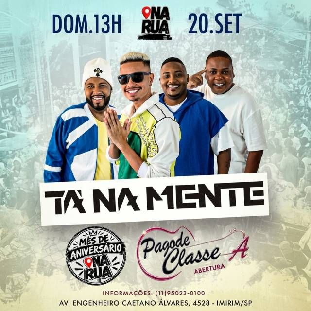 Tá na Mente - Mês de Aniversário NaRua