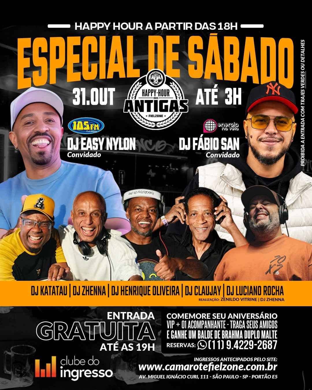 Happy Hour Das Antigas - Especial de Sábado