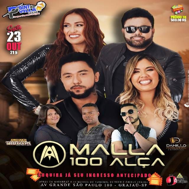 Malla 100 Alça + Convidados