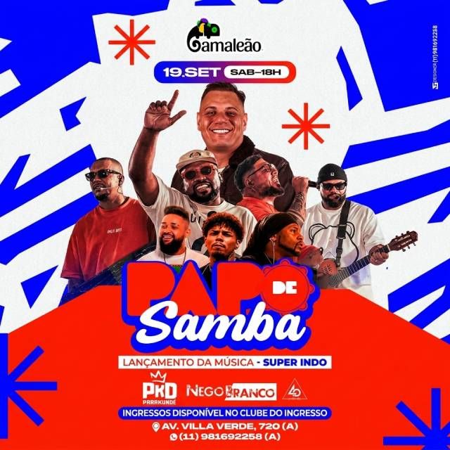 Papo de Samba Lançamento da Música Super Indo