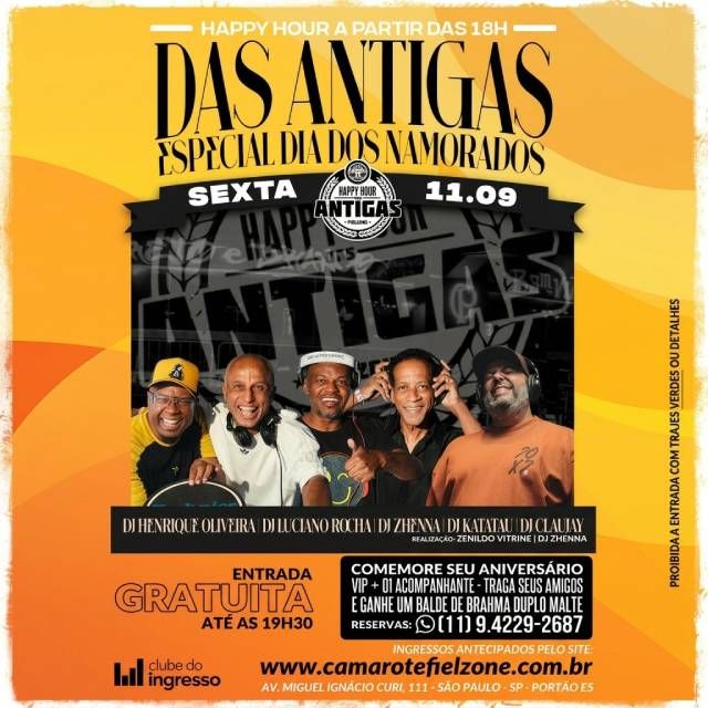 Happy Hour Das Antigas - 11/09