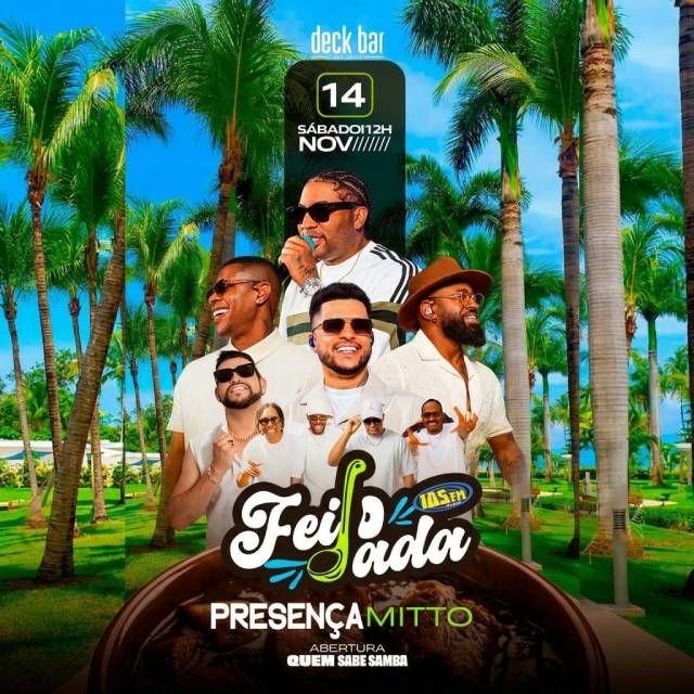 Feijoada 105FM no Deck Bar - 14/11