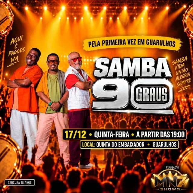 Samba 90 Graus em Guarulhos