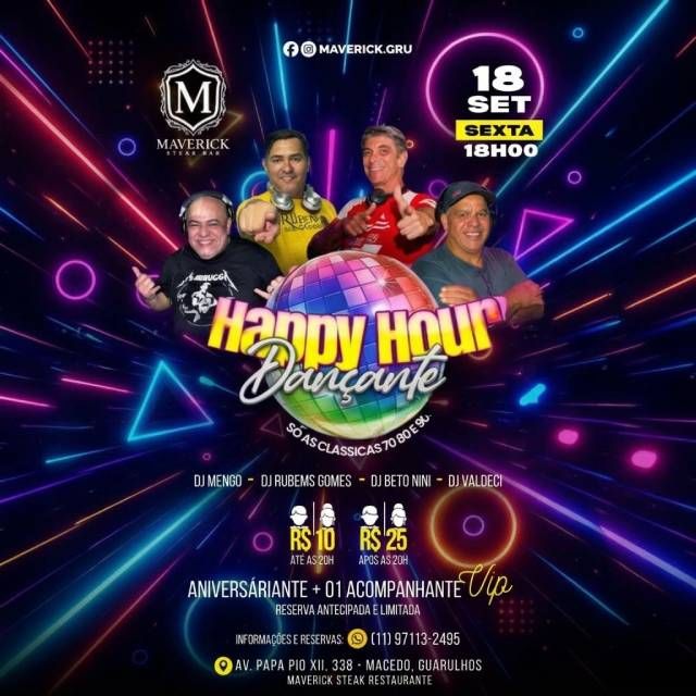 Happy Hour Dançante no Maverick