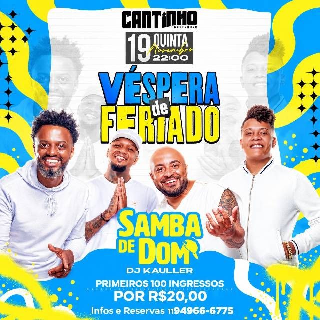 Samba de Dom no Cantinho Gastrobar