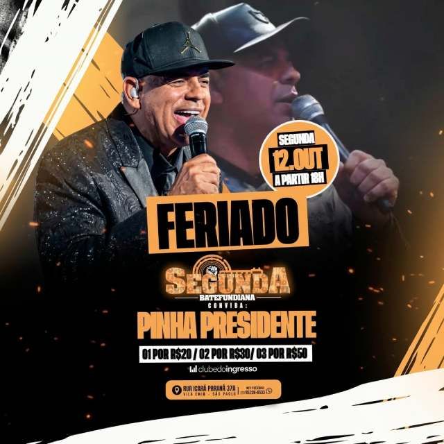 Segunda Batefundiana Convida Pinha Presidente