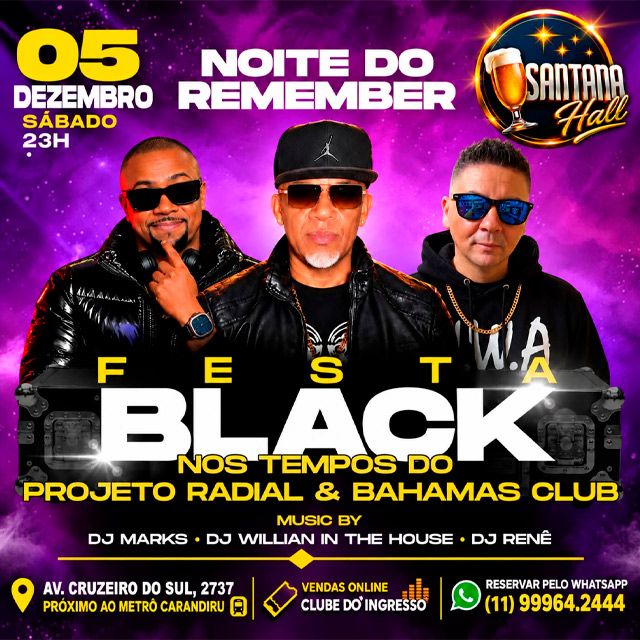 Festa Black nos Tempos do Projeto Radial e...