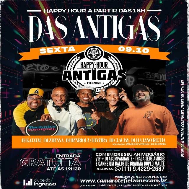Happy Hour Das Antigas - 09/10