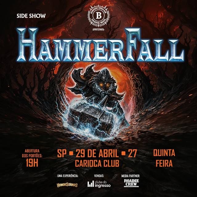 HammerFall - Glory To The Brave & Hymns Latin América 2027 - São Paulo