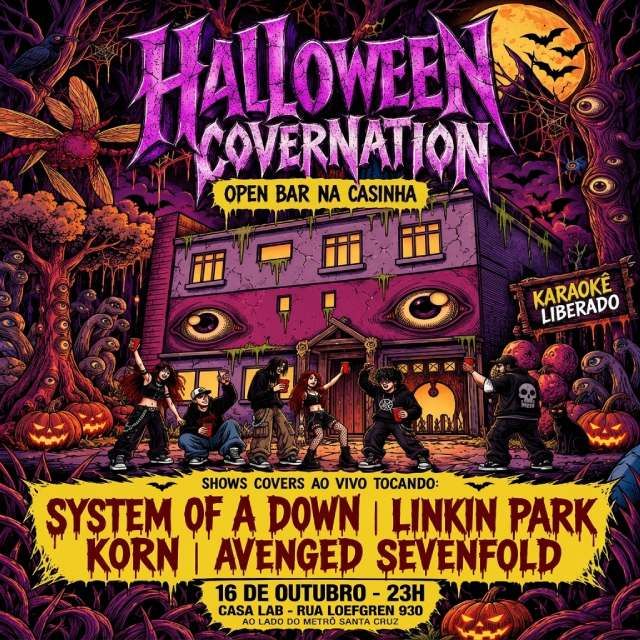 Halloween Covernation - Open Bar na Casinha