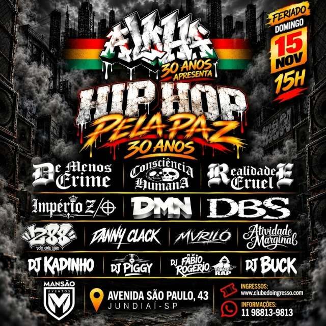 Hip Hop Pela Paz - Aniversario Aloha 30 Anos