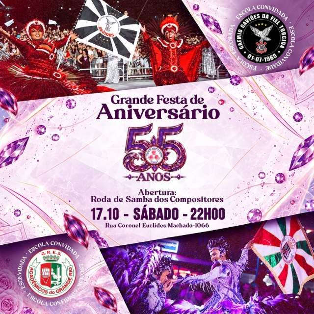 55 anos da Sociedade Rosas de Ouro!
