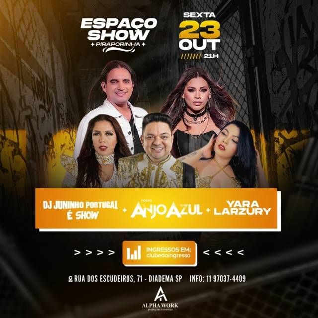 Dj Juninho Portugal + Anjo Azul + Yara Larzury