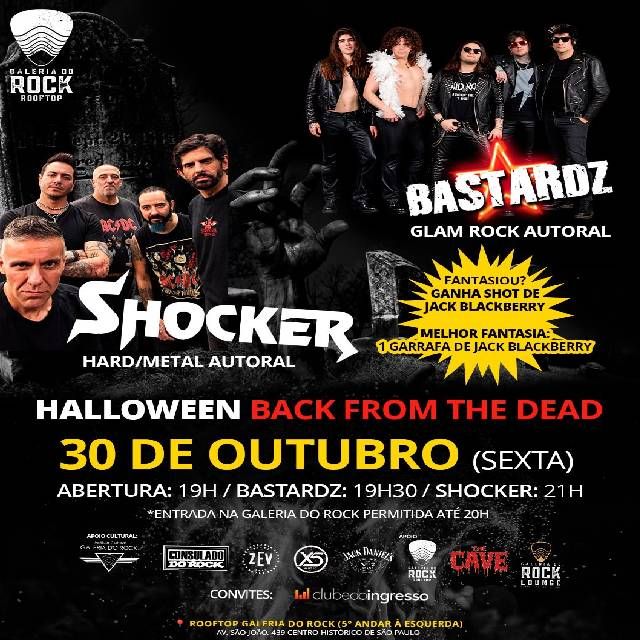 Bastardz (Glam Rock Autoral) + Shocker (Hard/Metal Autoral)