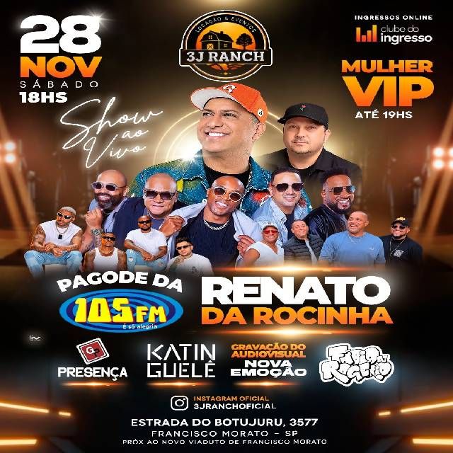 105 FM &amp; 3J Ranch – Festival de Samba e...