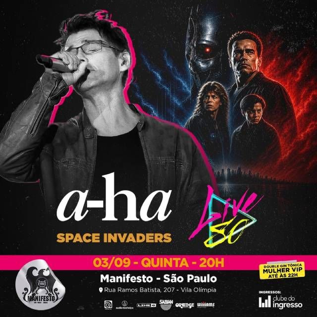 Cover: A-ha + Banda Live 80 em São Paulo