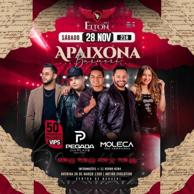 Show Moleca 100 Vergonha
