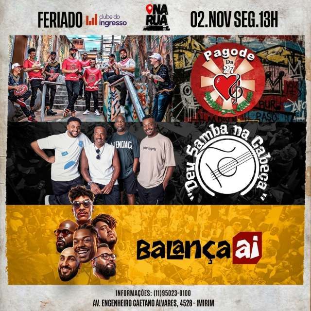 Pagode 27 + Deu Samba na Cabeça + Balança Aí