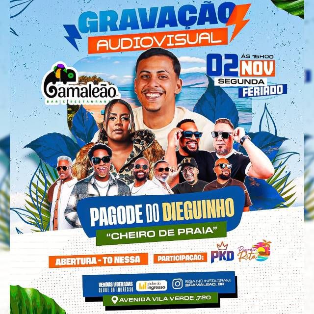 Gravação Audiovisual Pagode do Dieguinho Cheiro...