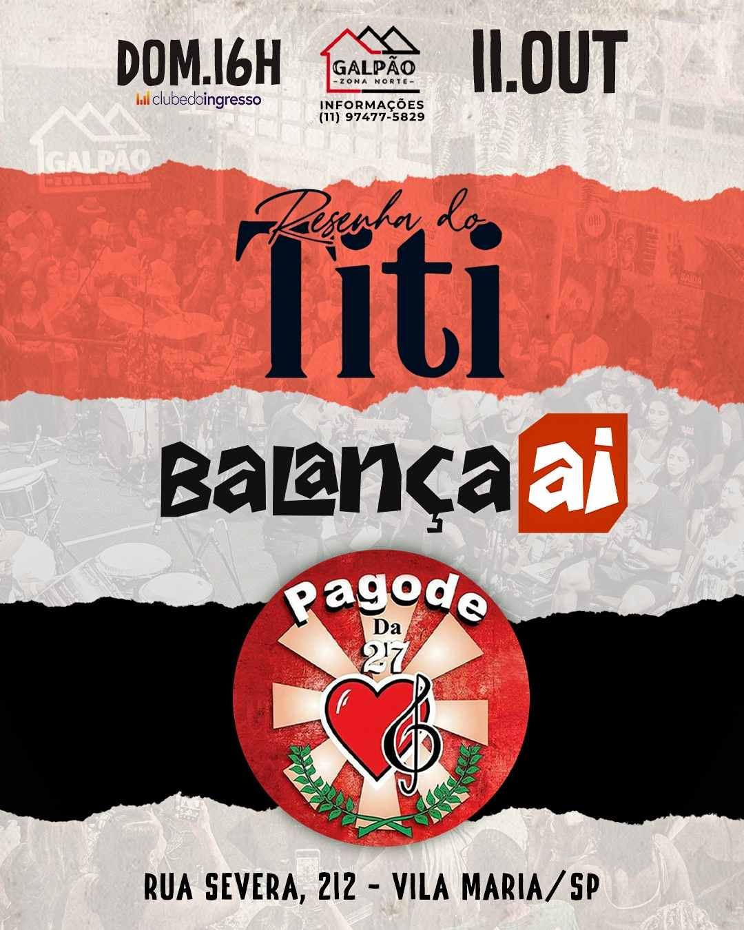 Resenha do Titi + Balança Aí + Pagode 27