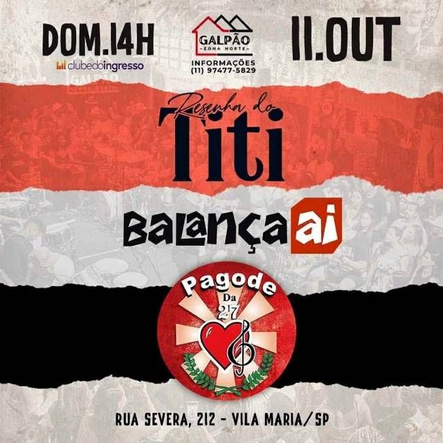 Resenha do Titi + Balança Aí + Pagode 27