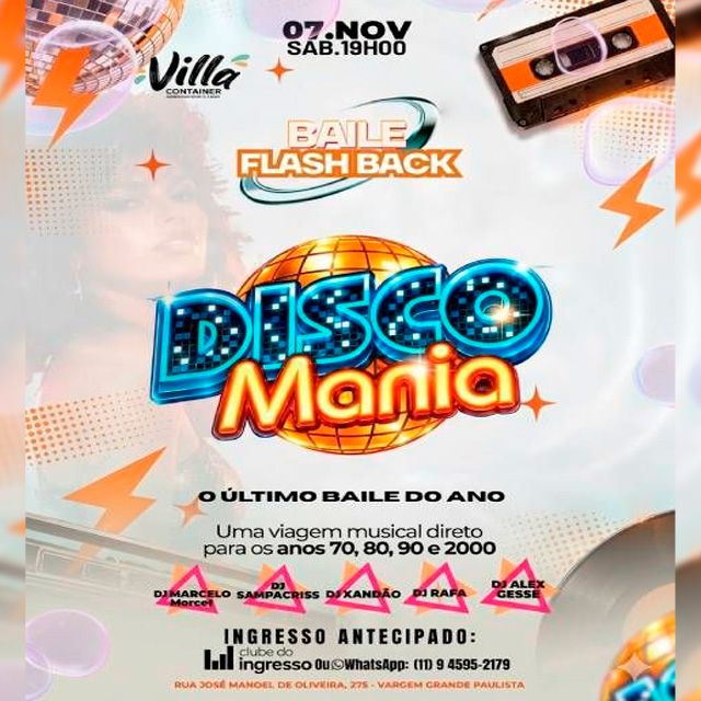 Baile Flashback Disco Mania