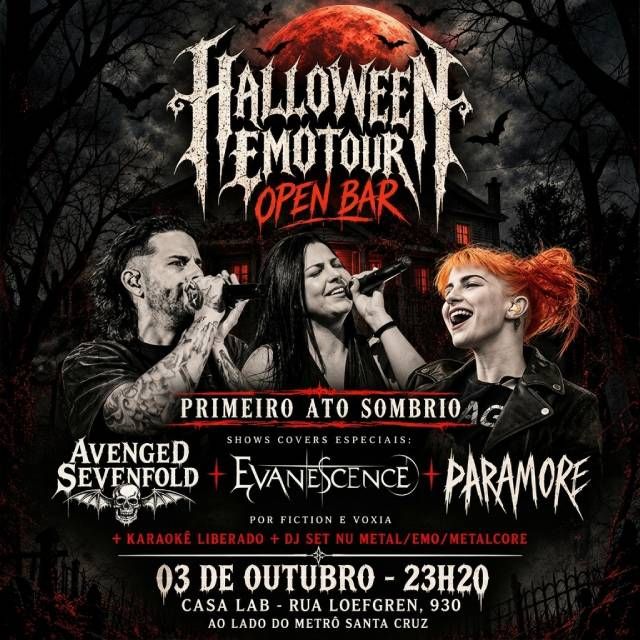 Halloween Emotour - Primeiro Ato Sombrio | Open Bar