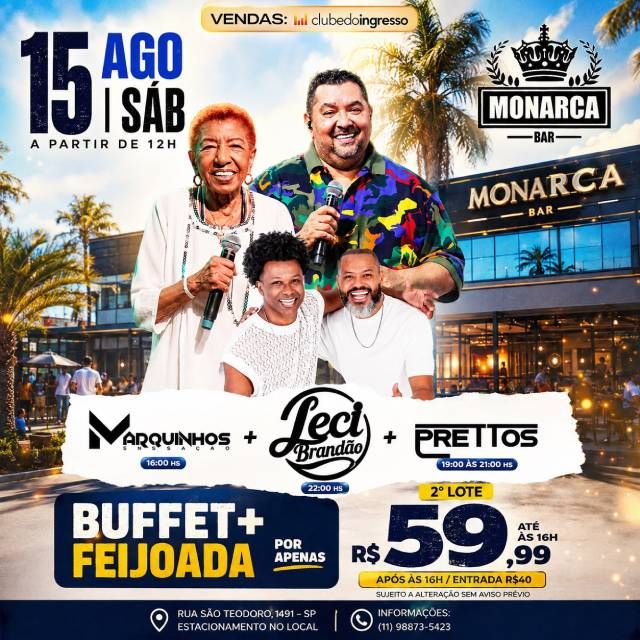 Leci Brandão, Marquinhos Sensação &amp; Pretos no...