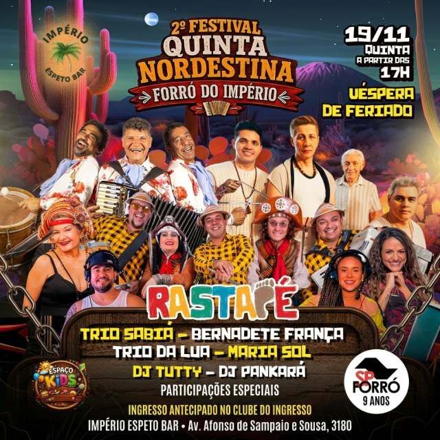 2º Festival Quinta Nordestina Forró do Império