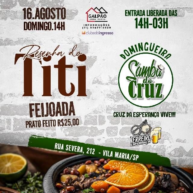 Resenha do Titi + Samba do Cruz no Galpão Zona...