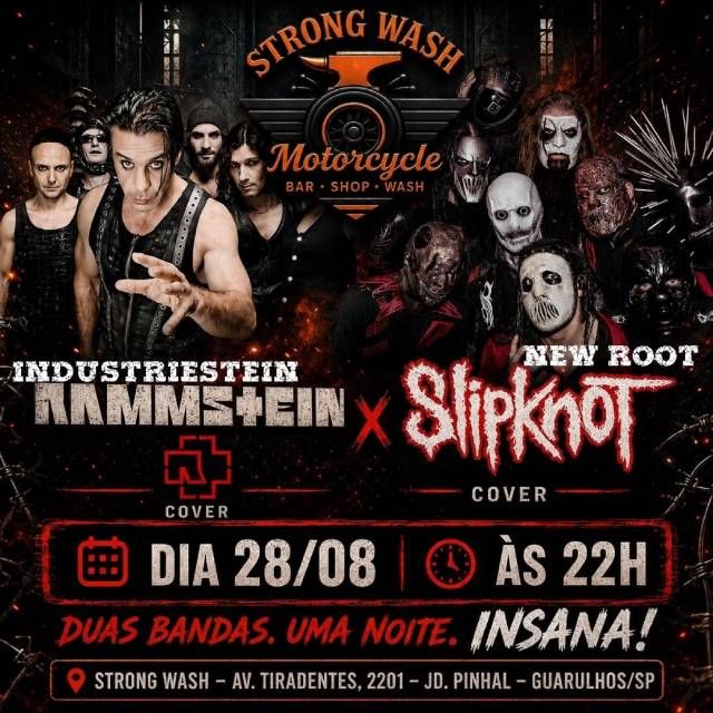 Covers: Rammstein e Slipknot