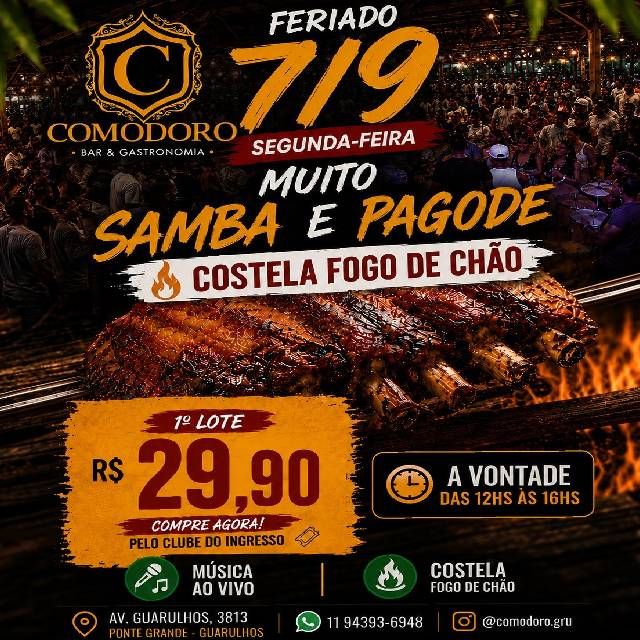 Samba e Pagode no Comodoro - 07/09