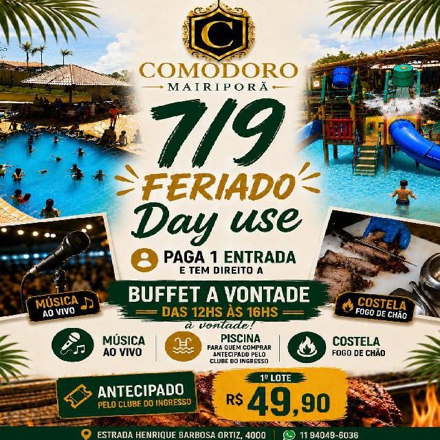 Day Use - Comodoro Mairiporã