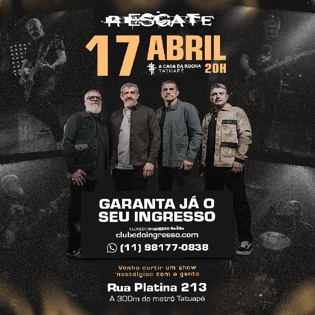 Resgate Tour 2027 em São Paulo