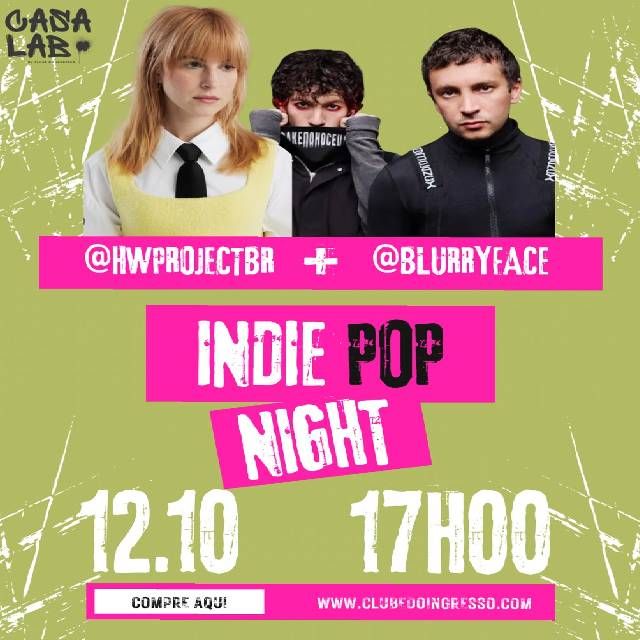 Indie Pop Night na Casa Lab