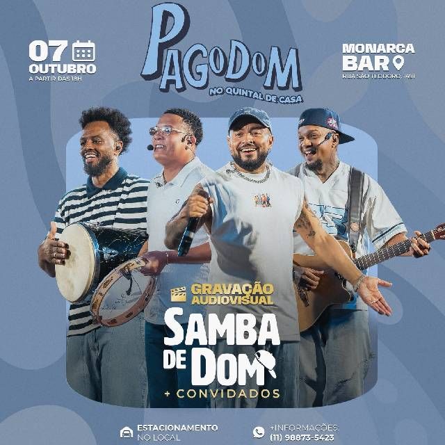 Audiovisual do Samba de Dom + Convidados - Pagode...