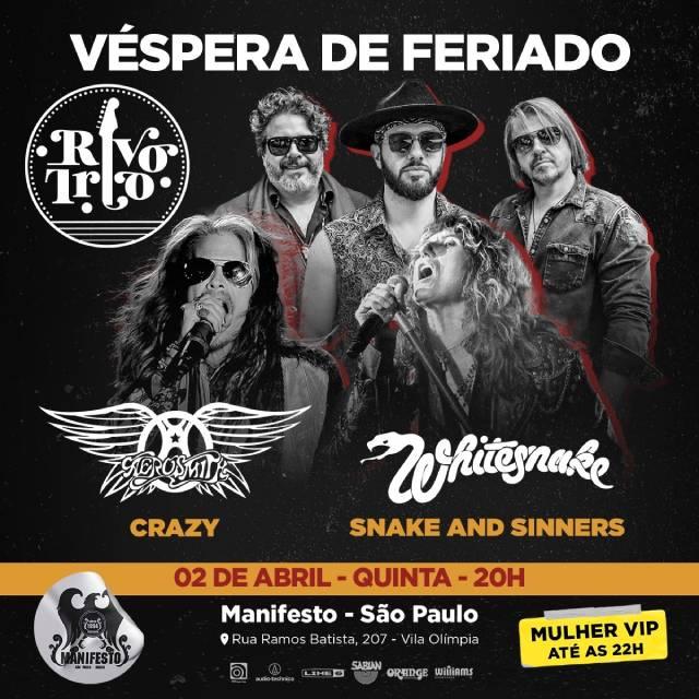Covers: Aerosmith e Whitesnake